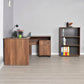 Rio Office Set L Shape Desk Oslo Walnut RMS
