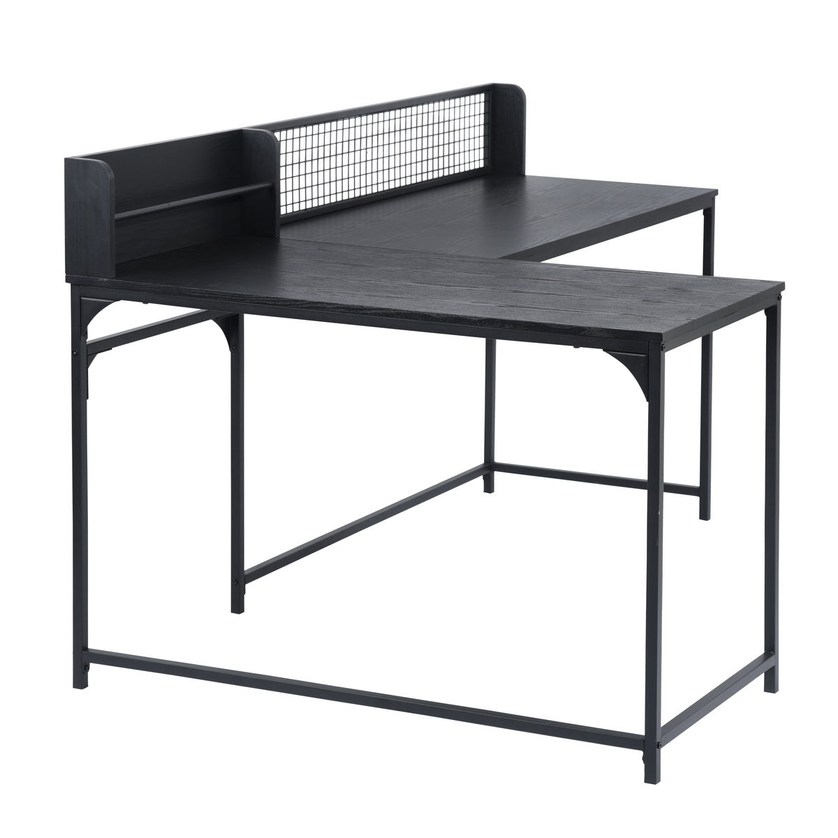 L-Shaped Computer Office Desk Space for Storage Roger