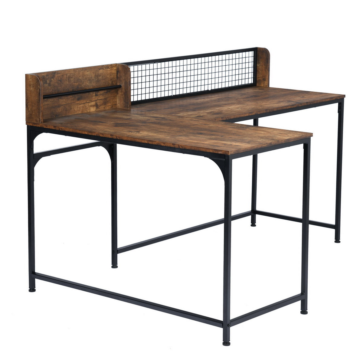 L-Shaped Computer Office Desk Space for Storage Roger