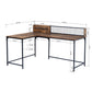 L-Shaped Computer Office Desk Space for Storage Roger