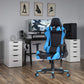 Gaming Chair Racing Office Chair Recliner Swivel Rocker with Headrest and Lumbar Pillow Roligesi