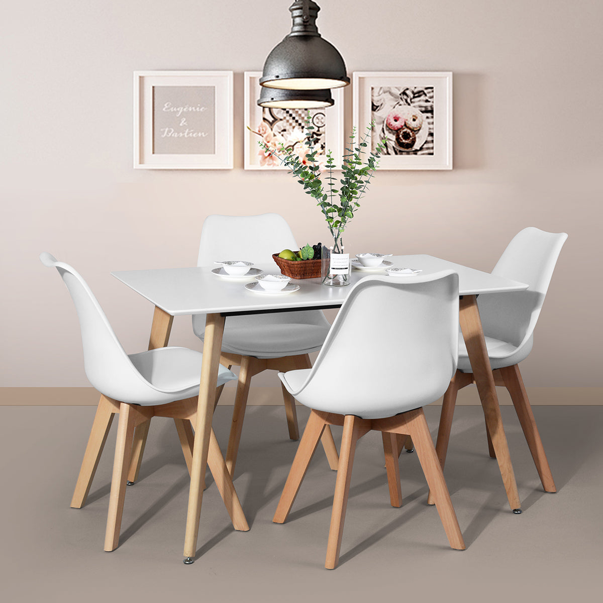 Modern Wooden Dining Table Rectangular Rookie