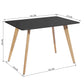Modern Wooden Dining Table Rectangular Rookie