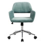 Velvet Upholstered Swivel Ergonomic Home Office Chair Armrest Ross