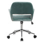 Velvet Upholstered Swivel Ergonomic Home Office Chair Armrest Ross