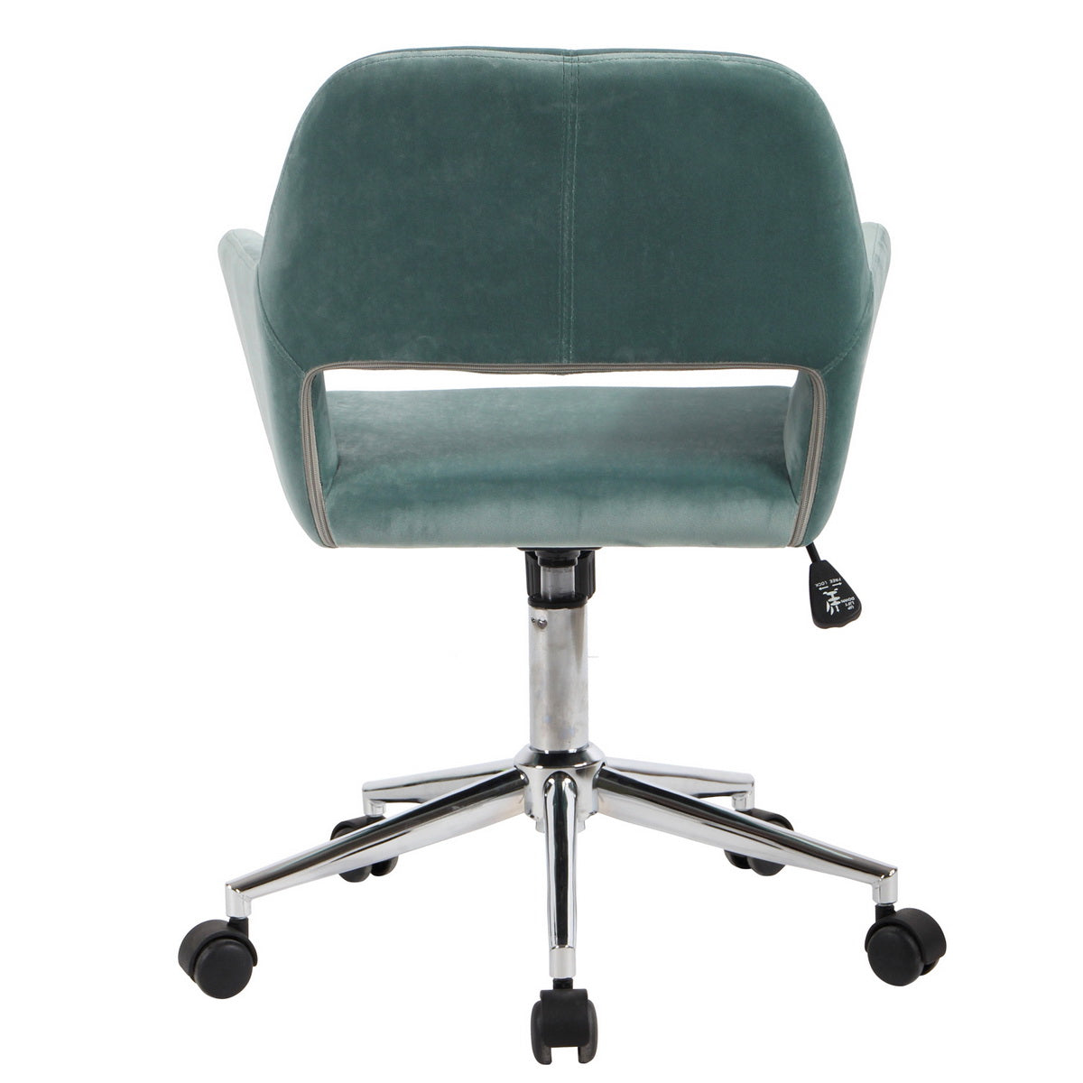 Velvet Upholstered Swivel Ergonomic Home Office Chair Armrest Ross