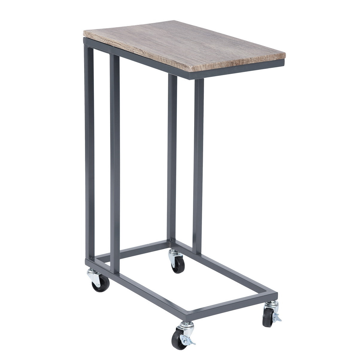 Sofa Side Table Narrow C Shaped for Bed Couch Rozelle