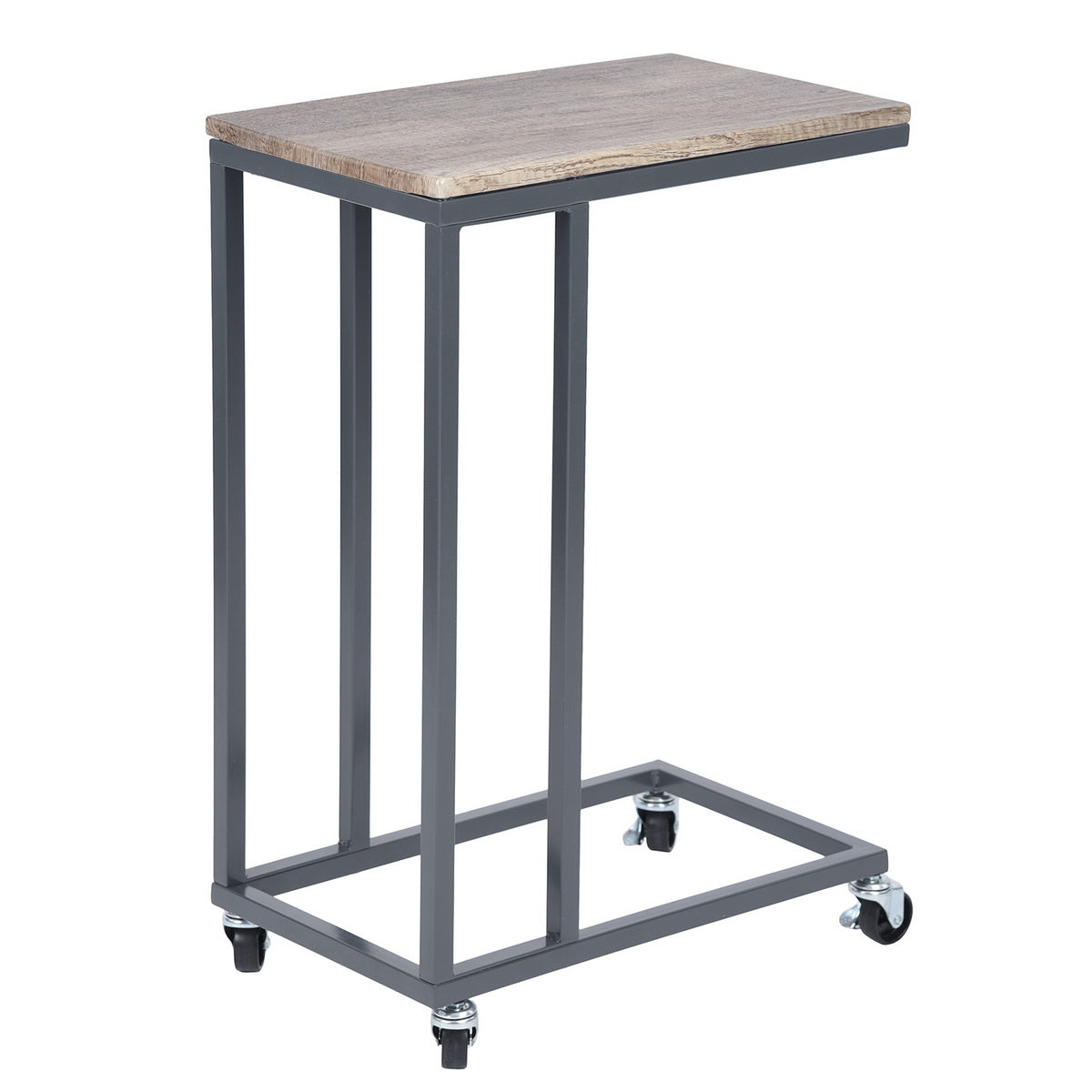 Sofa Side Table Narrow C Shaped for Bed Couch Rozelle