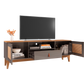 TV Stand Esmeralda 60" Pearl Grey/Noce