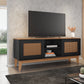 TV Stand Safira  Black/Noce