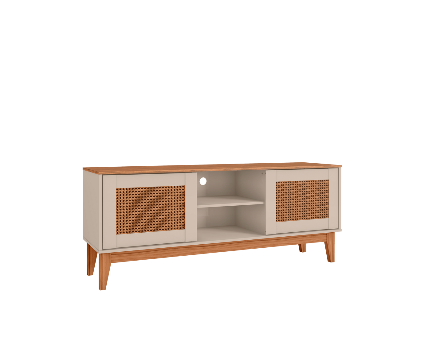 TV Stand Safira  Off White/Noce