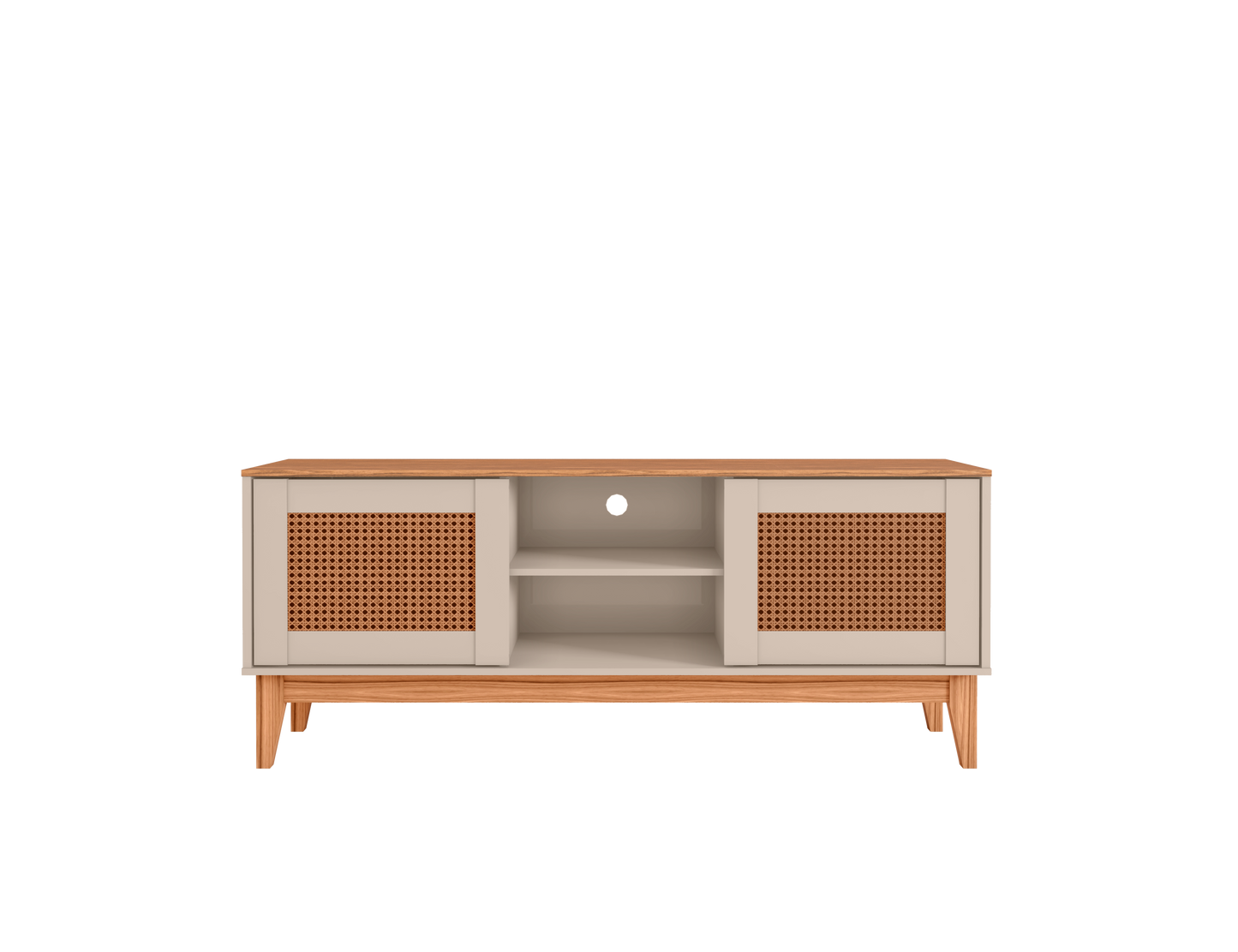 TV Stand Safira  Off White/Noce