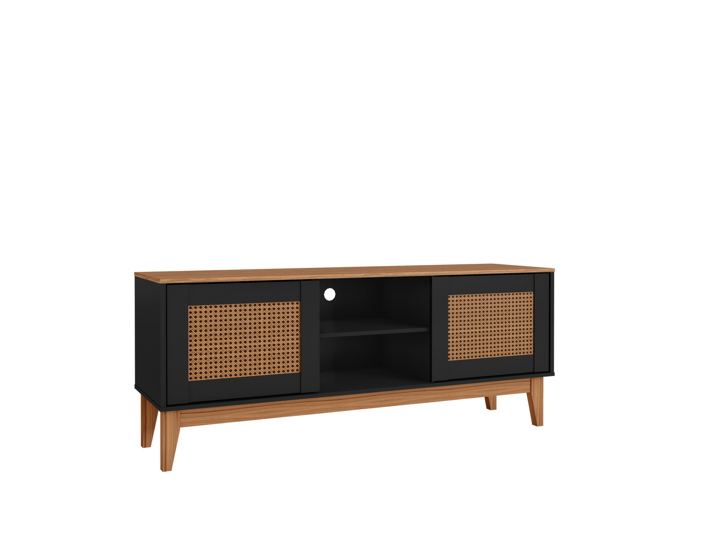 TV Stand Safira  Black/Noce