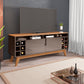 TV Stand Wine 1,35M Pearl Grey/Noce