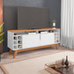 TV Stand Wine 1,35M White/Noce
