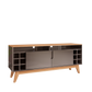 TV Stand Wine 1,6M Pearl Grey/Noce
