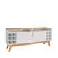 TV Stand Wine 1,6M White/Noce