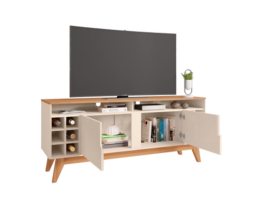 TV Stand Wine 1,6M Off White/Noce