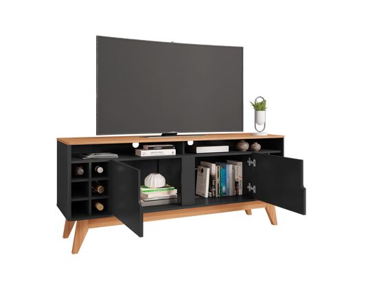 TV Stand Wine 1,6M Black/Noce