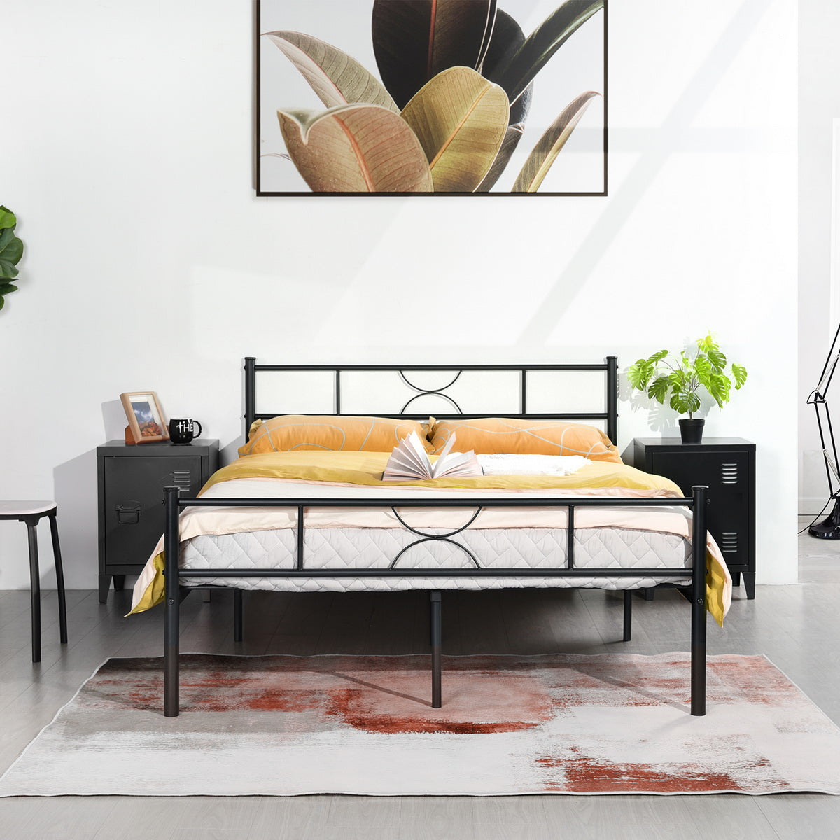 Double Bed Metal Bed Frame Sane