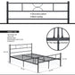 Double Bed Metal Bed Frame Sane