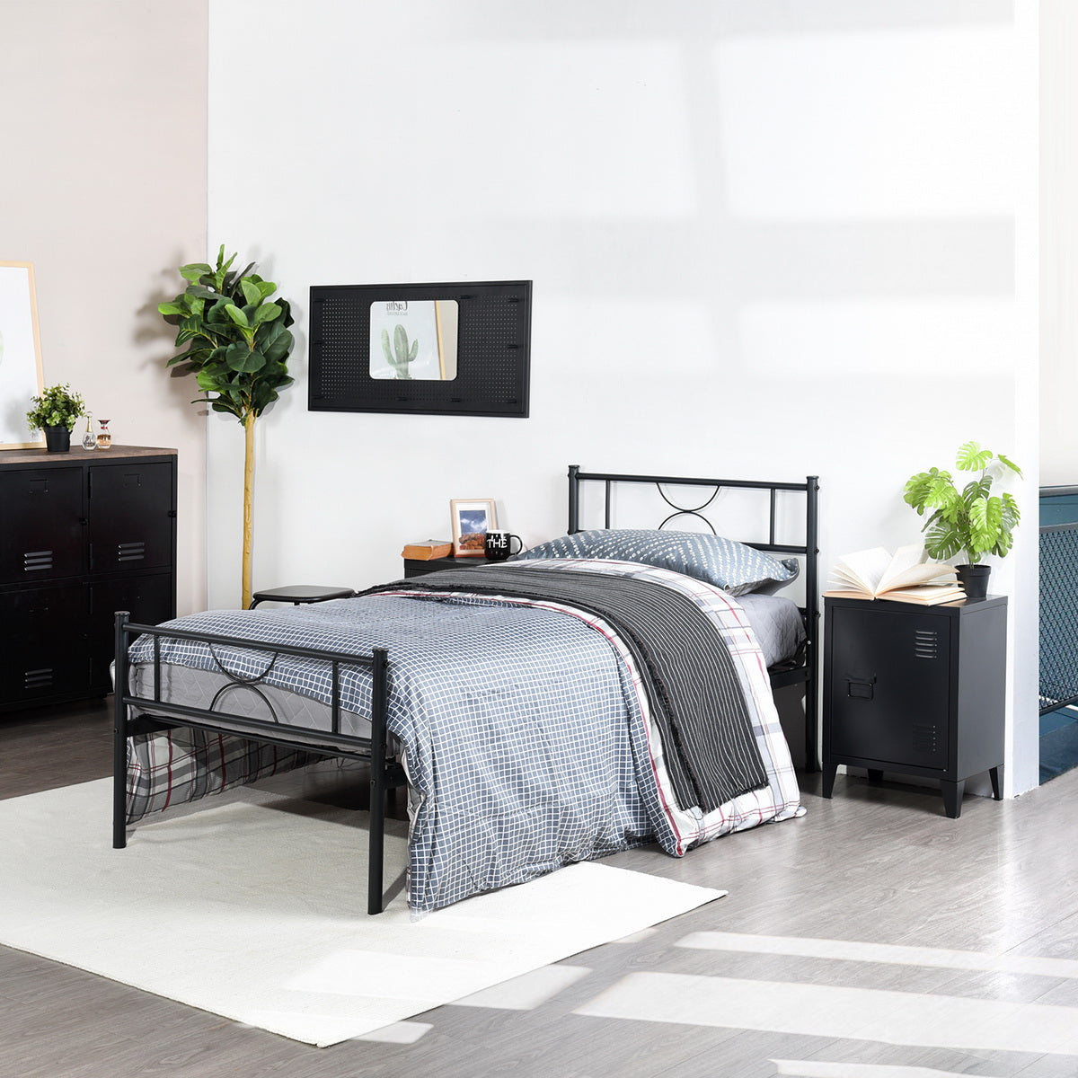 Single Bed Metal Bed Frame Sane