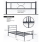 Single Bed Metal Bed Frame Sane