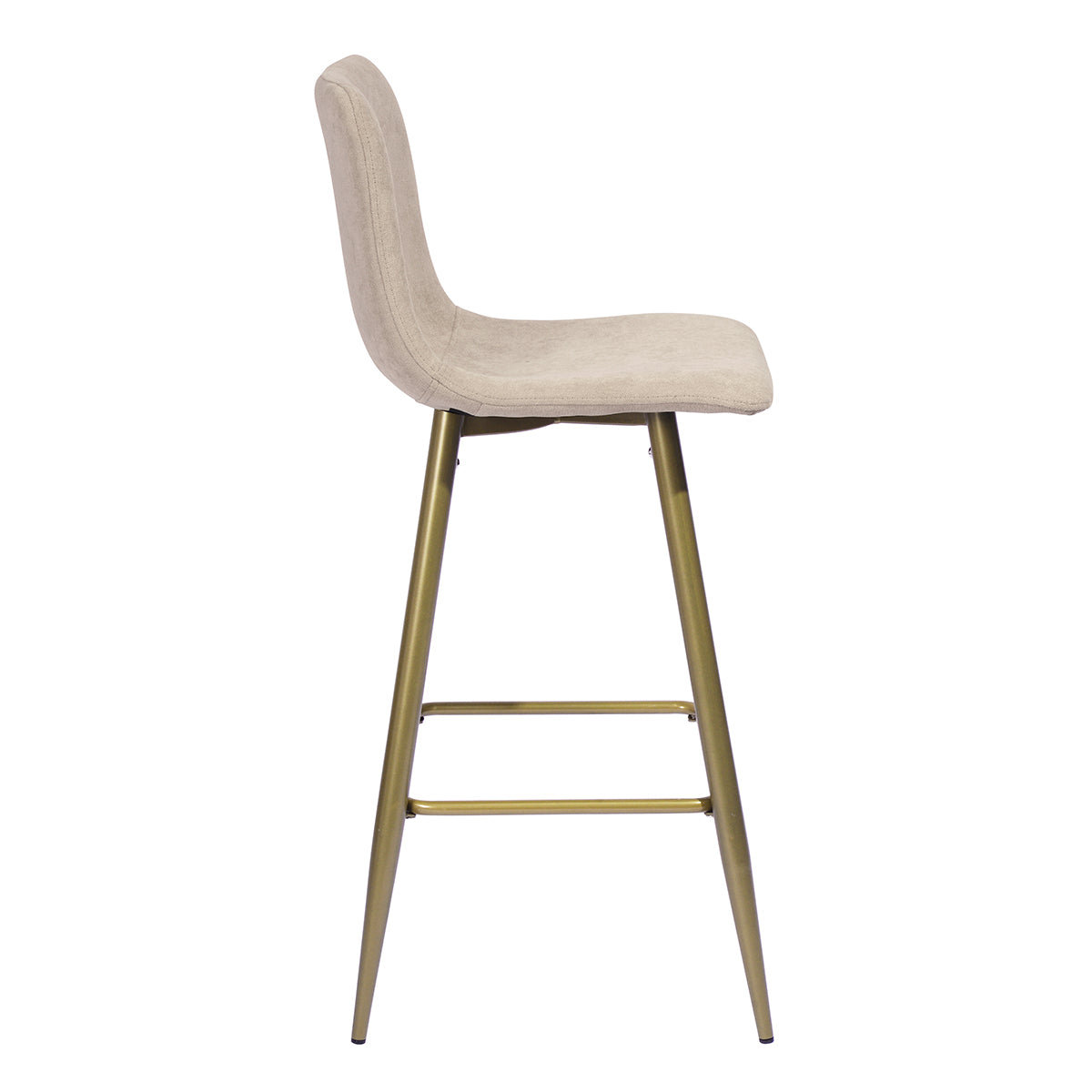 Barstools Fabric Upholstered Golden Legs Bar Stools Scargill