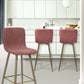 Barstools Fabric Upholstered Golden Legs Bar Stools Scargill