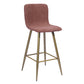 Barstools Fabric Upholstered Golden Legs Bar Stools Scargill