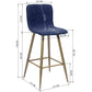 Barstools Fabric Upholstered Golden Legs Bar Stools Scargill