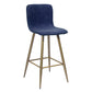 Barstools Fabric Upholstered Golden Legs Bar Stools Scargill