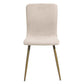 Dining Chairs Fabric Upholstered Metal Legs Scargill