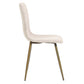 Dining Chairs Fabric Upholstered Metal Legs Scargill