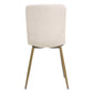 Dining Chairs Fabric Upholstered Metal Legs Scargill