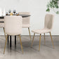 Dining Chairs Fabric Upholstered Metal Legs Scargill