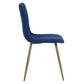 Dining Chairs Fabric Upholstered Metal Legs Scargill