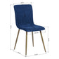 Dining Chairs Fabric Upholstered Metal Legs Scargill