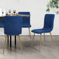 Dining Chairs Fabric Upholstered Metal Legs Scargill