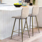 Barstools Fabric Upholstered Golden Legs Bar Stools Scargill