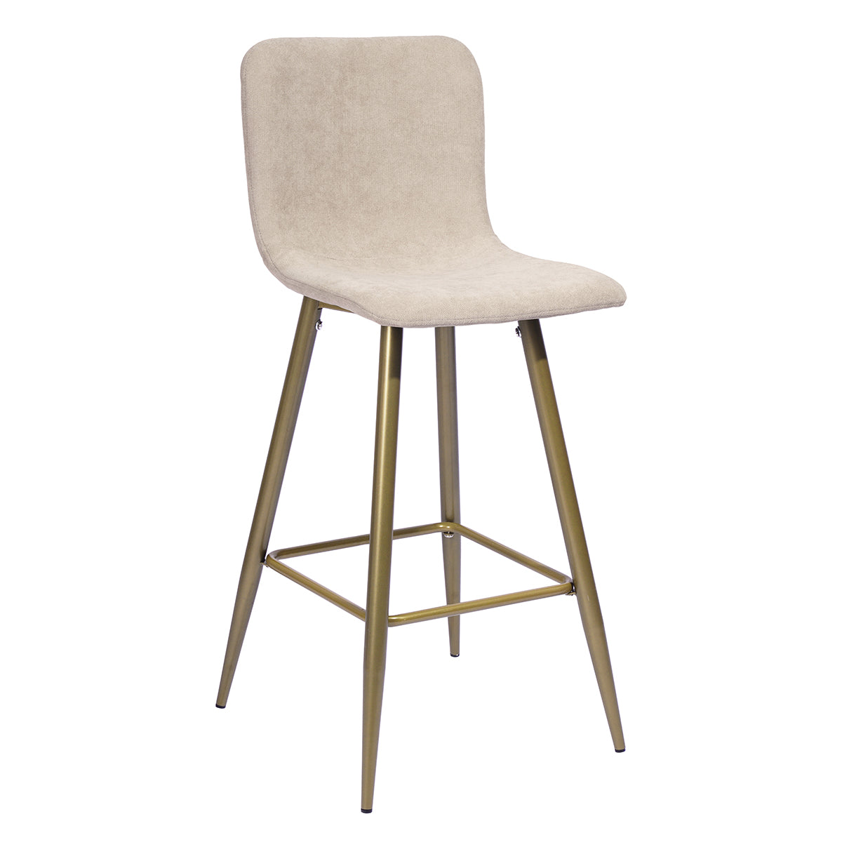 Barstools Fabric Upholstered Golden Legs Bar Stools Scargill