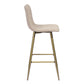 Barstools Fabric Upholstered Golden Legs Bar Stools Scargill