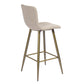 Barstools Fabric Upholstered Golden Legs Bar Stools Scargill