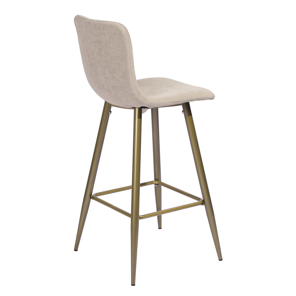 Barstools Fabric Upholstered Golden Legs Bar Stools Scargill