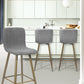 Barstools Fabric Upholstered Golden Legs Bar Stools Scargill