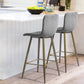 Barstools Fabric Upholstered Golden Legs Bar Stools Scargill