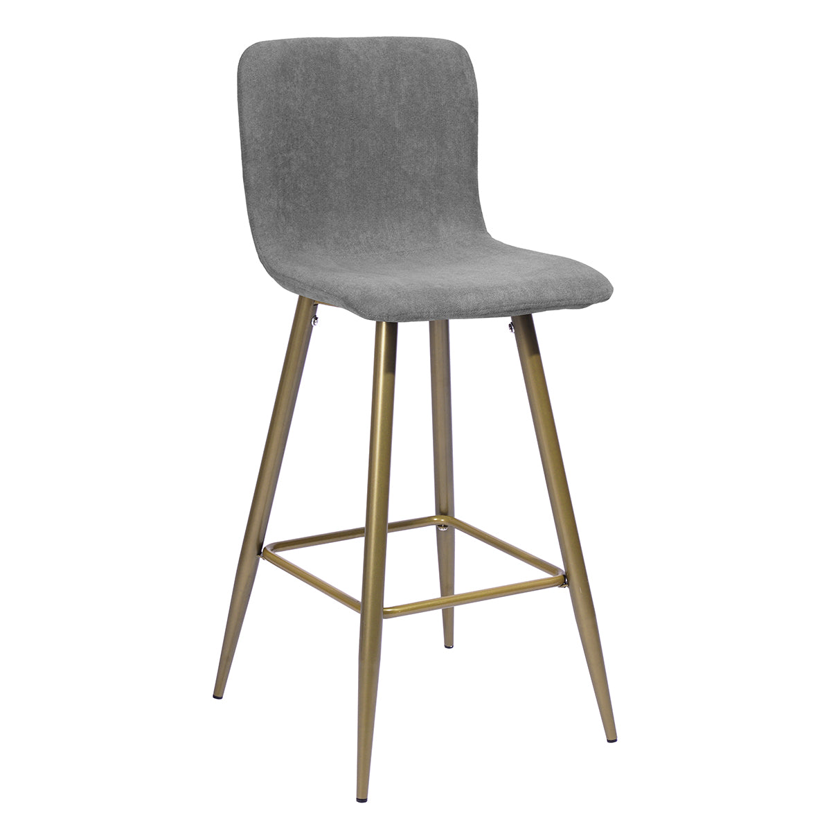 Barstools Fabric Upholstered Golden Legs Bar Stools Scargill