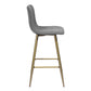 Barstools Fabric Upholstered Golden Legs Bar Stools Scargill