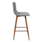 Barstools Fabric Upholstered Golden Legs Bar Stools Scargill