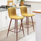 Barstools Fabric Upholstered Golden Legs Bar Stools Scargill